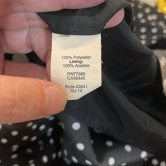 J.Crew women’s black and white thin strapped dress size 0 - Picture 11 of 12